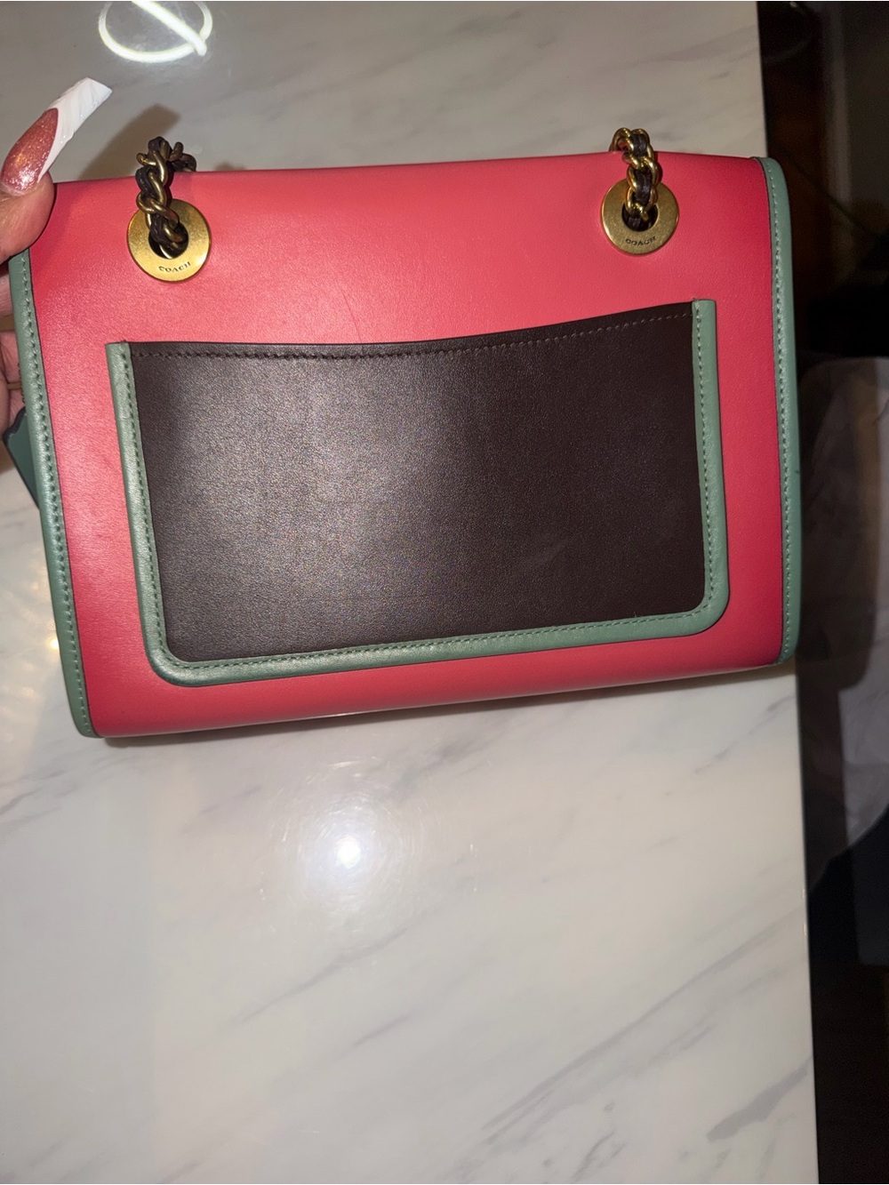 Coach Madison Color-block Chain Bag - Picture 5 of 13